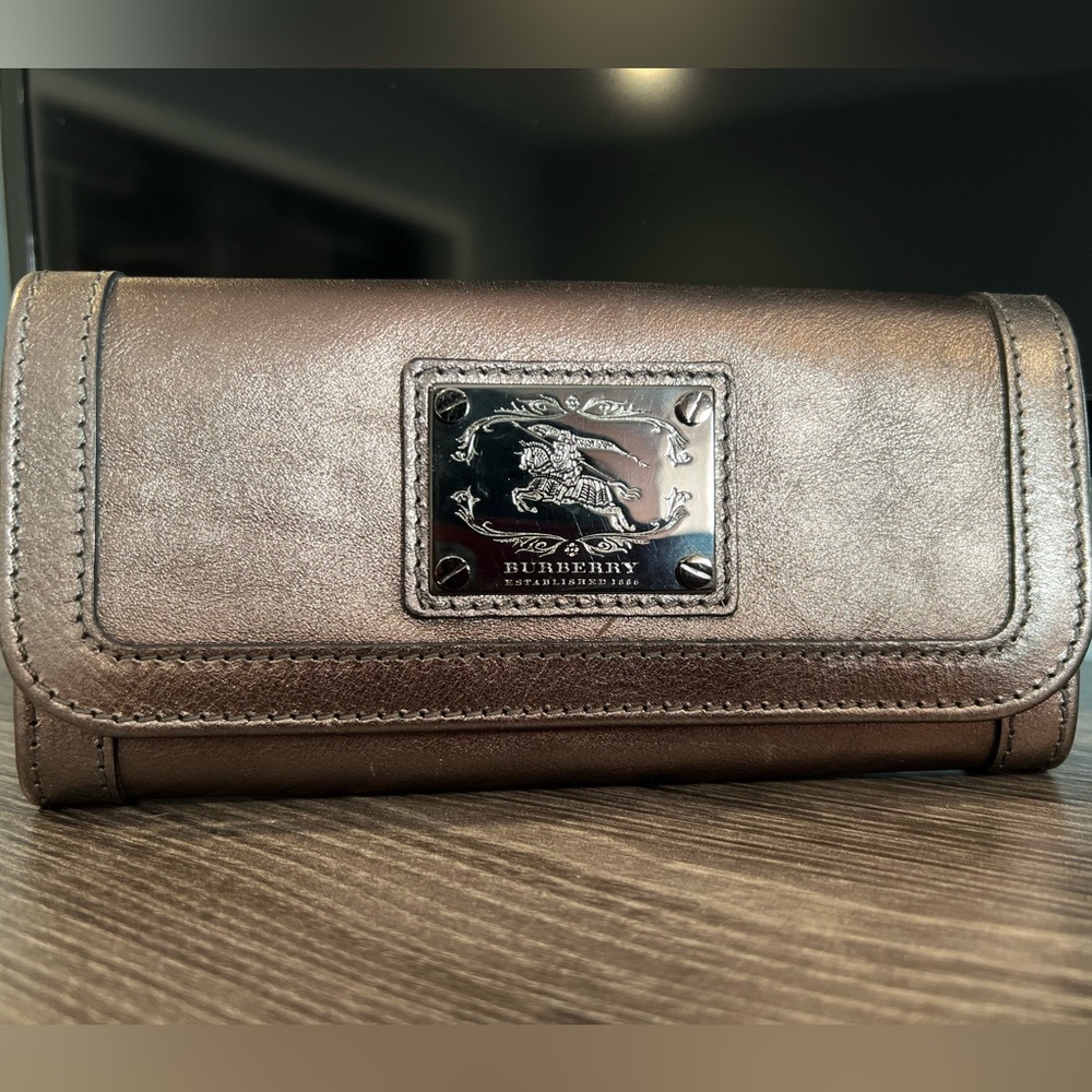 Burberry luxury leather wallet.